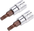 Uxcell 2PCS 1/4" Drive T25 Torx Socket, S2 Steel Cr-v Sockets New. Price: $9.45.