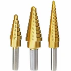 Ctt-tools 3-PC Hss Multiple Hole Step Cone Drill Bit Set With Titanium Plated New. Price: $16.99.