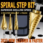 Titanium Step Drill Set Unibit Industrial Reamer Reaming 28 Sizes 1/8 - 3/4" New. Price: $8.99.