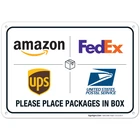 Package Delivery Sign, Instructions 10X7 Inches, Rust Free .040 New. Price: $17.88.