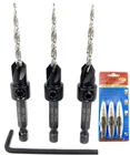 Ftg Usa Countersink Drill Bit Set 3 Pc #6 (9/64) With Tape New. Price: $26.70.
