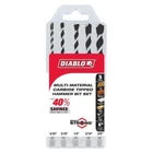 Diablo DMAMM1190-S5 Mult-material Carbide Tipped Concrete Hammer Drill Bit Set New. Price: $28.99.