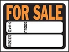 Hy Ko 3031 Auto Boat For Sale Plastic Sign 8.5X12 Orange Black Indoor Outdoor New. Price: $7.29.