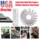 2PCS Sheet Metal Gauge Thickness Gage Wire Measuring Tool Stainless Steel New. Price: $10.69.