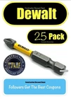 Bulk 25 Pack Dewalt Maxfit Ultra 2" Phillips #2 Bit PH2 In. Impact Ready New. Price: $19.42.