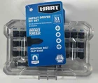 Hart 31-PC Impact Driver Bit Set W/case New. Price: $15.00.
