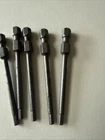 Lot Of 5: Apex SD-4756 Power Bit, Sae, 1/4", Hex Drive 2-3/4 Oal New. Price: $15.00.