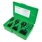 Greenlee 628 6-PIECE Tungsten Carbide-tipped Hole Cutter Kit, 7/8" 2-1/2" New. Price: $365.60.