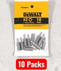 Packs (100) Dewalt DW2202B10 #2 Square Recess 1-INCH Bits New. Price: $49.99.