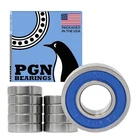Pgn (0 Pack) R8-2RS Bearing Lubricated Chrome Steel Sealed Ball 1 New. Price: $16.61.
