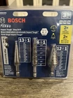 Bosch IMSDC003 Pc. High-speed Steel Impact Tough Turbo Step Drill Bit Set New. Price: $78.00.