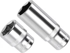 6-POINT Socket, 1/4" Drive 14MM Deep, Polished Chromed Cr-v Metric New. Price: $17.99.