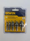 Irwin Tools High Speed Black Oxide Countersink Drill Bit, 5-PIECE Set 1877791 New. Price: $24.80.