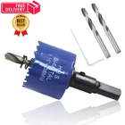 Luomorgo 38MM/1 Inch Hole Saw Drill Bit, 1/4 1-1/2" 38MM, Blue New. Price: $13.99.