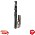 3/8 In. Carbon Steel Npt Pipe Tap And 37/64 High Speed Drill Bit Set ( New. Price: $14.93.