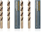 Powertec 1/2" Cobalt Drill Bits 4-PK M35 Hss Jobber Length Twist New. Price: $64.50.