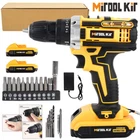 Cordless Screwdriver Drill Kit Electric Rechargeable Power Tool Set W/ 2BATTERY New. Price: $27.90.
