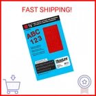 Headline Sign 31813 Stick-on Vinyl Letters And Numbers, Red, 1/2-INCH, Made New. Price: $9.37.