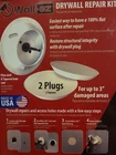 Drywall Repair Kit With Tapered Hole Saw & Plugs Allway WEK2 Wall-ez New. Price: $21.99.