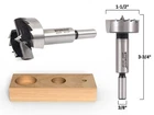 1-1/2" Diameter Steel Forstner Drill Bit 3/8" Shank Yonico 43023S New. Price: $14.95.