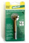 Wolfcraft 3/4" Forstner Wood Boring Bit Titanium Nitride Coated 3334 New. Price: $9.99.
