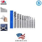 Asnomy 10PCS 4-FLUTE End Set, Metric Cnc Milling Cutter Drill Bit 2-12MM New. Price: $25.55.