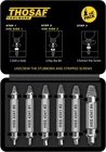 Thosaf Damaged Screw Extractor Set 6PC New. Price: $15.99.