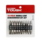 Hyper Tough 10-PIECE Double End Screwdriver Bits Durable Alloy Set New. Price: $12.48.