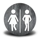 Jetec Wooden Bathroom Sign Unisex Restroom Rustic Men's And 7.9 Inches, Grey New. Price: $14.99.
