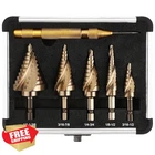 Comoware 6PCS Cobalt Step Drill Bit Set Hex Shank New. Price: $34.99.