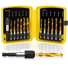 Topec Tap Bit Set, 3-IN-1 Hss Titanium Coated Drill Combination, 13 Pcs S... New. Price: $30.22.
