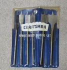 Vintage Craftsman Usa Power Wood Boring Bit Set 2092 Blue Crown Logo + Bonus! Used. Price: $15.95.
