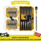 New Dewalt DWAUMF60SET Maxfit Ultra Pc Screwdriving Bit 1/4 In. Hex Steel. Price: $39.99.