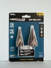 New Hercules Impact Step Drill Bits HA24-67 Cobalt Steel Sealed. Price: $39.99.