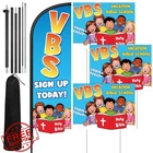 Hahafelt 4 Pcs Vbs Stand Decor Kit Feather Flag New. Price: $67.99.