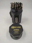 Norseman 44170 SP-29P 29PC Drill Bit Set Black & Gold Magnum Usa (missing 1) Used. Price: $97.99.