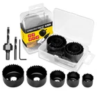 8PCS Hole Saw Kit 1" To 2-1/8"(25-54MM) Set In Case With 1PC Mandrels, New. Price: $14.47.