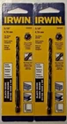 Irwin 4935639 3/16" Black Oxide Hex Shank Drill Bit 2 Packs New. Price: $5.00.