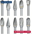 Sworker 10 Pcs Carbide Burr Set 1/8" Shank W/ 2 Collets Compatible With Dremel New. Price: $27.98.