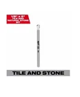 Milwaukee 1/8" Tile & Natural Stone Bit 48-20-8990 Durable Drilling New. Price: $12.79.