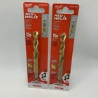 Milwaukee 48-89-4623 13/32" Shockwave Red Helix Titanium Drill Bit Set Of New. Price: $19.99.