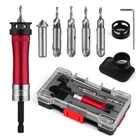 Wildbossy Metal Countersink Drill Bit Set 10-IN-1 Depth Stop 4 Reversible Pilot New. Price: $56.98.