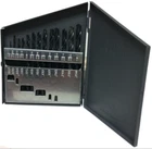 Drill America DWD13J-SET Piece Set, 1/16"-1/4"X64THS, High Speed Steel, New. Price: $89.00.