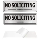 No Soliciting For House, (2 Pack) Self-adhesive Signs, Alu... New. Price: $17.09.