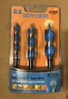 Spyder Stinger 3-PIECE Woodboring Auger Drill Bit Set New. Price: $17.99.