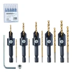 Silence Combination Countersink Drill Bits Set #4, #6, #8, #10, #12 Toolant New. Price: $17.99.