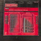 Craftsman 9+66196 10-PIECE Screw Extractor And Drill Set New. Price: $16.00.
