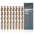 Powertec 3/8" Cobalt Drill Bits - Pack 5" Length M35 Hss Jobber ... New. Price: $53.46.