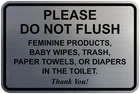 All Quality Classic Framed Please Do Not Flush Thank You Bathroom Etiquette Sign New. Price: $17.95.