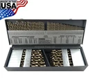 Cle Line 115PC Cobalt M42 Drill Bit Set Number Letter Jobber 1/16" To 1/2" Usa New. Price: $469.99.